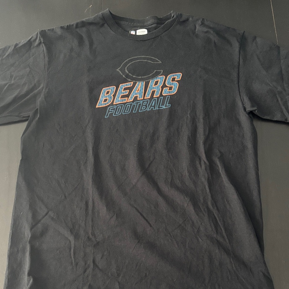 Chicago Bears Football Black Tee